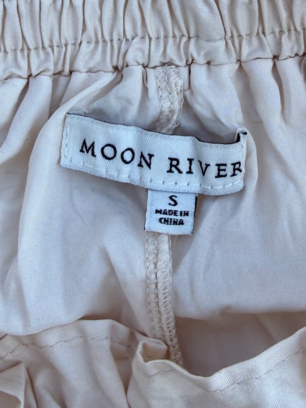 Moon RIver paperbag midi skirt with cross-stitch embroidery- Size S - Picture 2 of 5